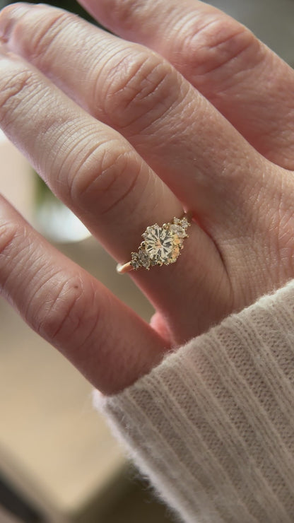 The Naevia 1.25 CT Round Yellow Sapphire Ring