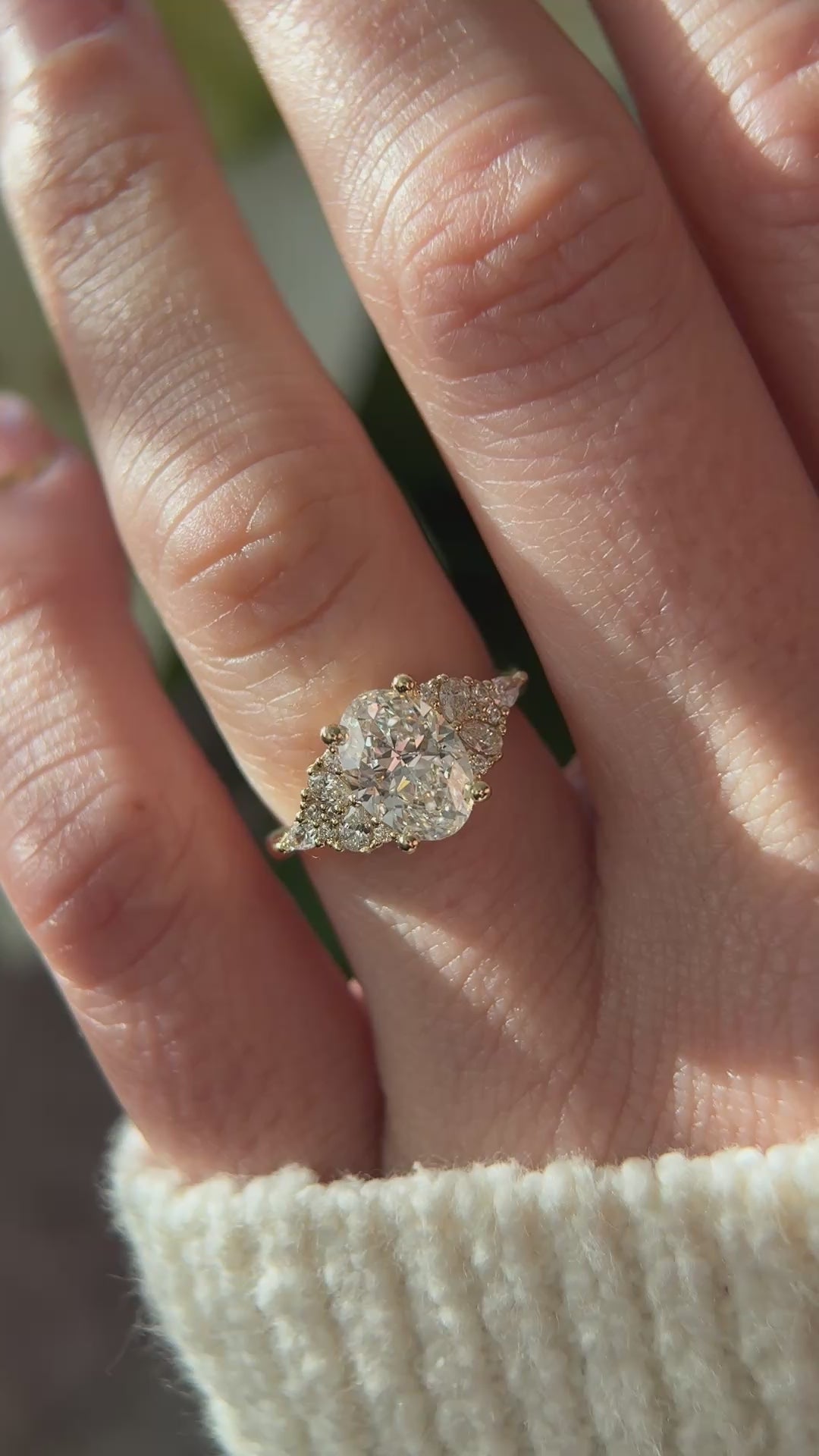 The Aetheria Ring | 1.95 CT Oval Diamond