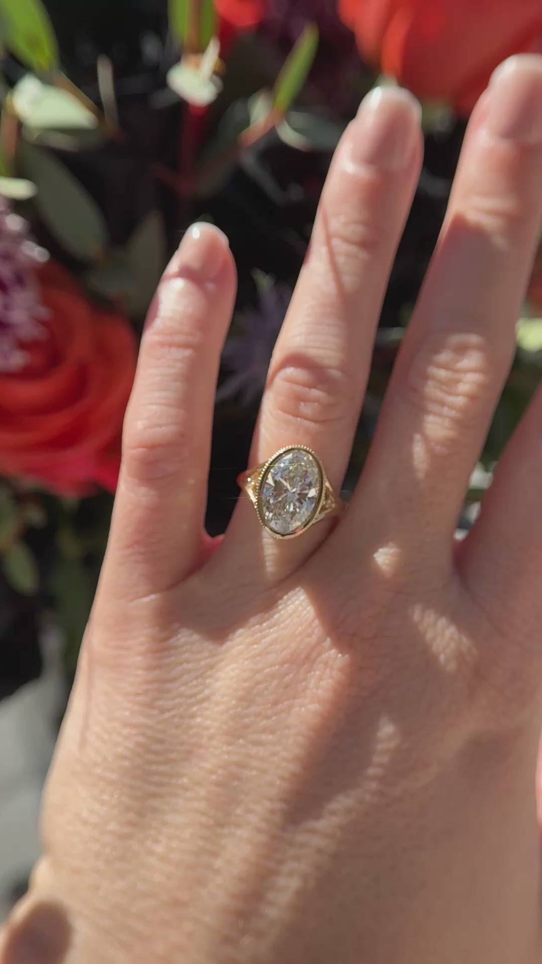 The Sitara Ring | 5 CT Oval Diamond
