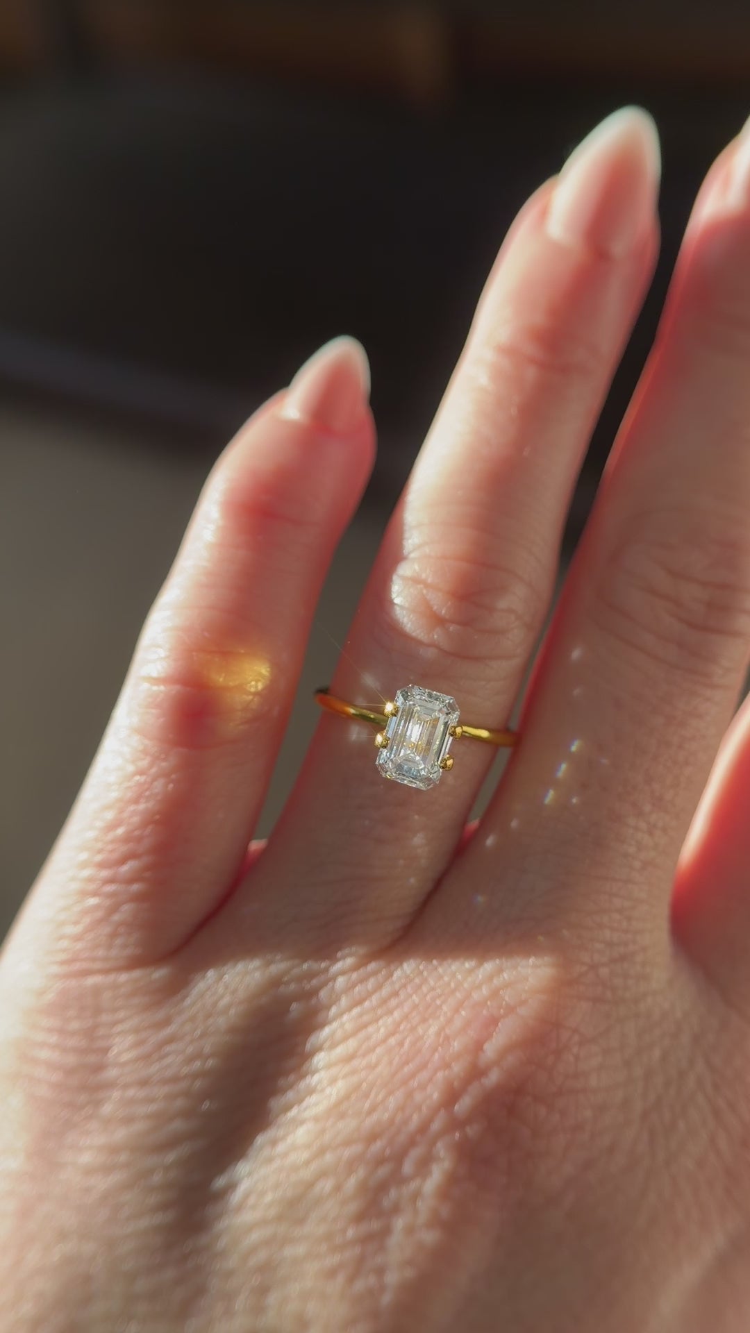 1.98 CT Lab Created Emerald Cut Diamond