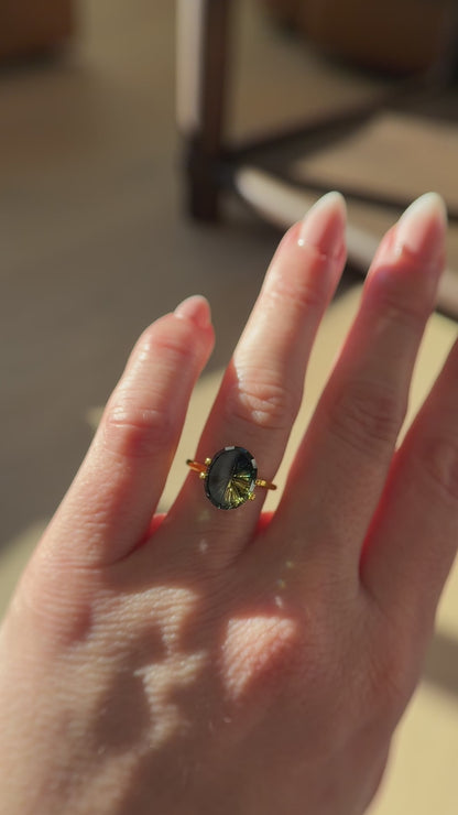 7.15 CT Oval Starbrite™ Cut Parti Australian Sapphire