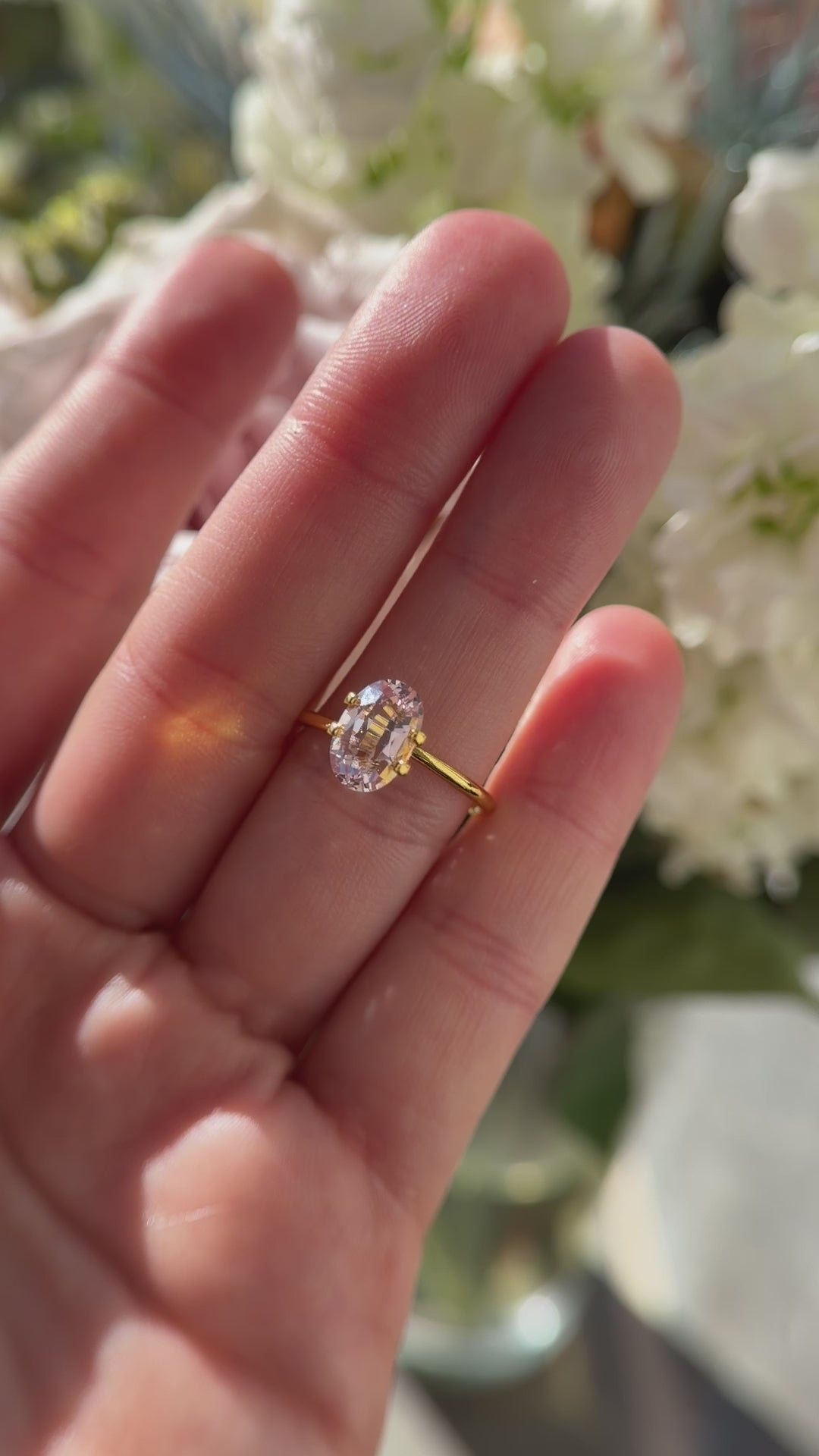 2.78 CT Oval Pastel Pink Sapphire