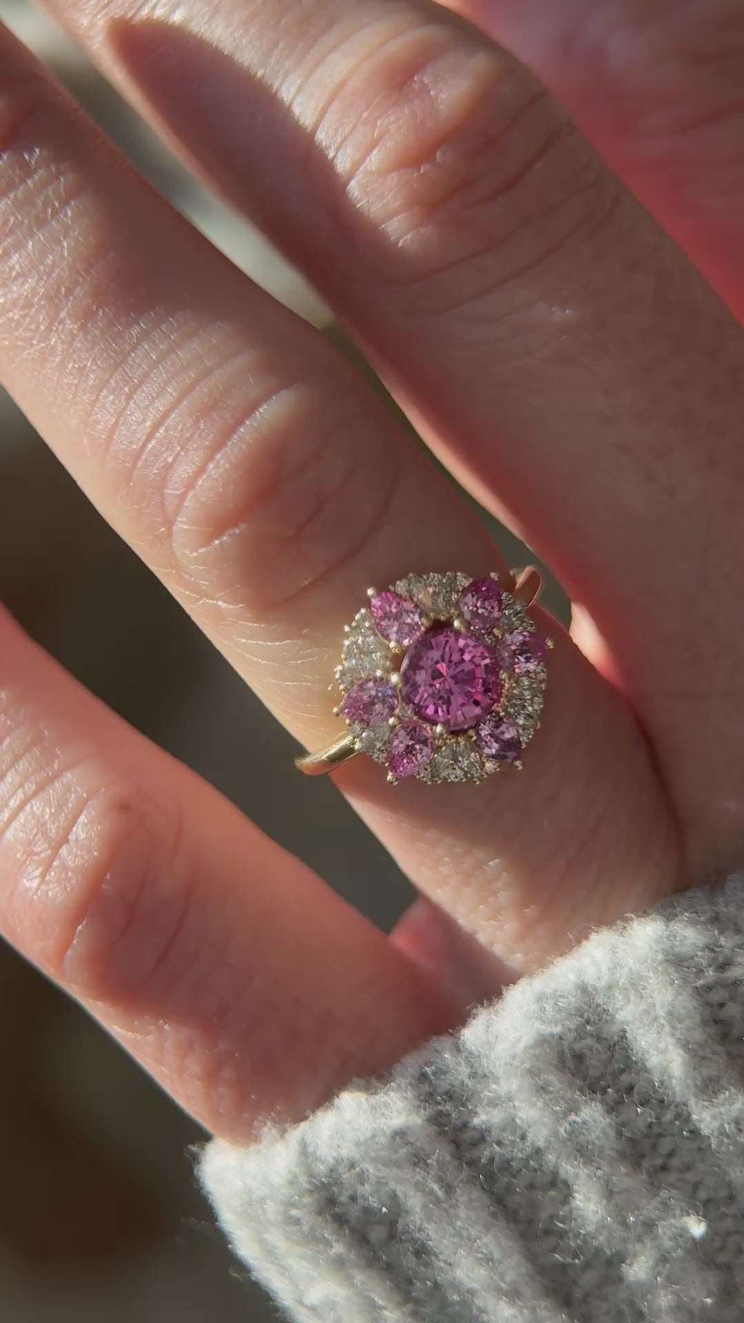 The Marigold Ring | Pink Sapphire