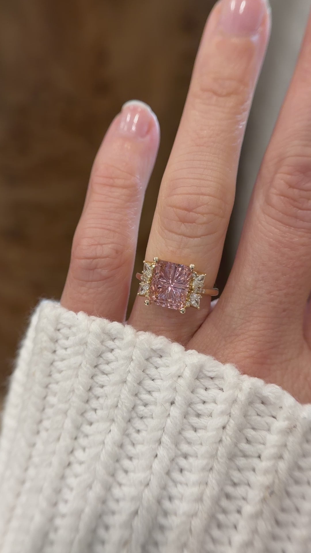 The Reverie Ring | 3.9 CT Rectangular Starbrite™ Pink Tourmaline