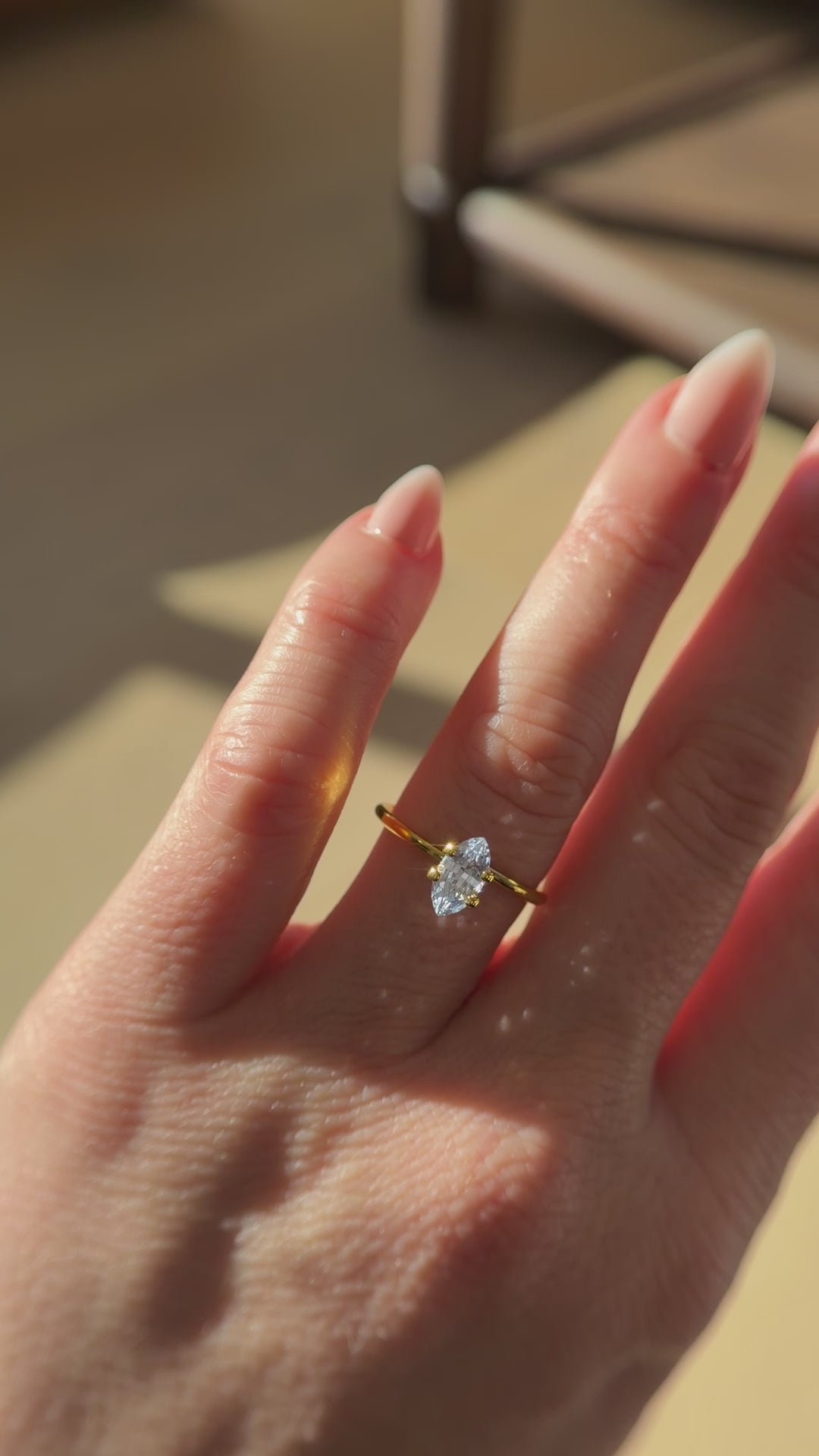 1.08 CT Marquise Cut Light Purple Sapphire