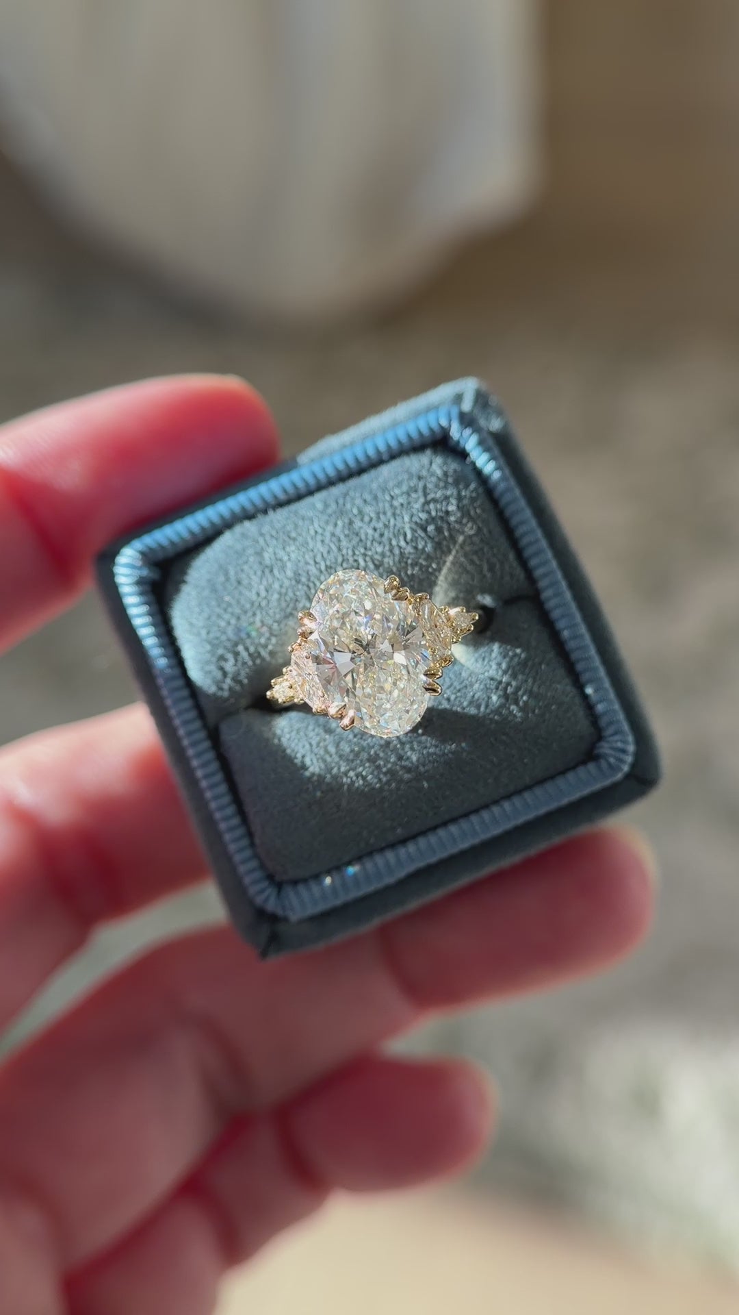 The Maeve Ring | 4.02 CT Oval Diamond