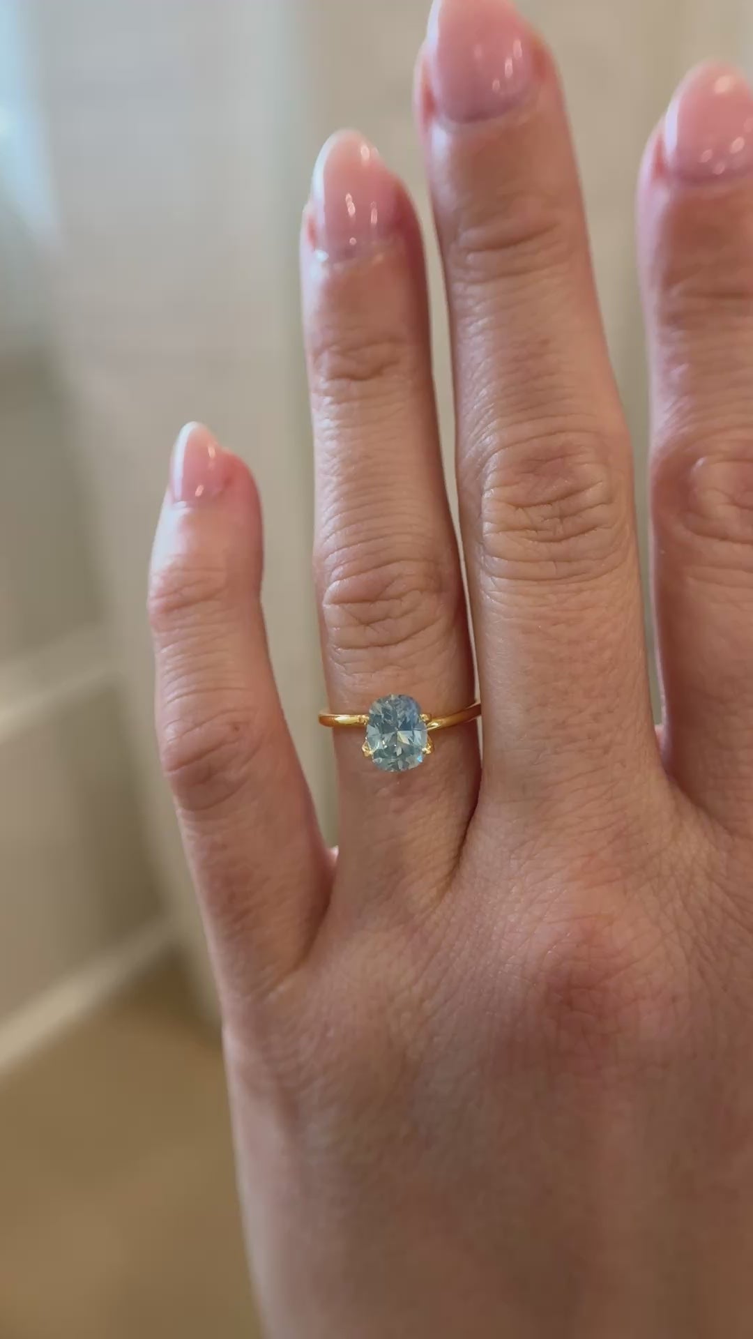 2.16 CT Cushion Cut Opalescent Blue Sapphire