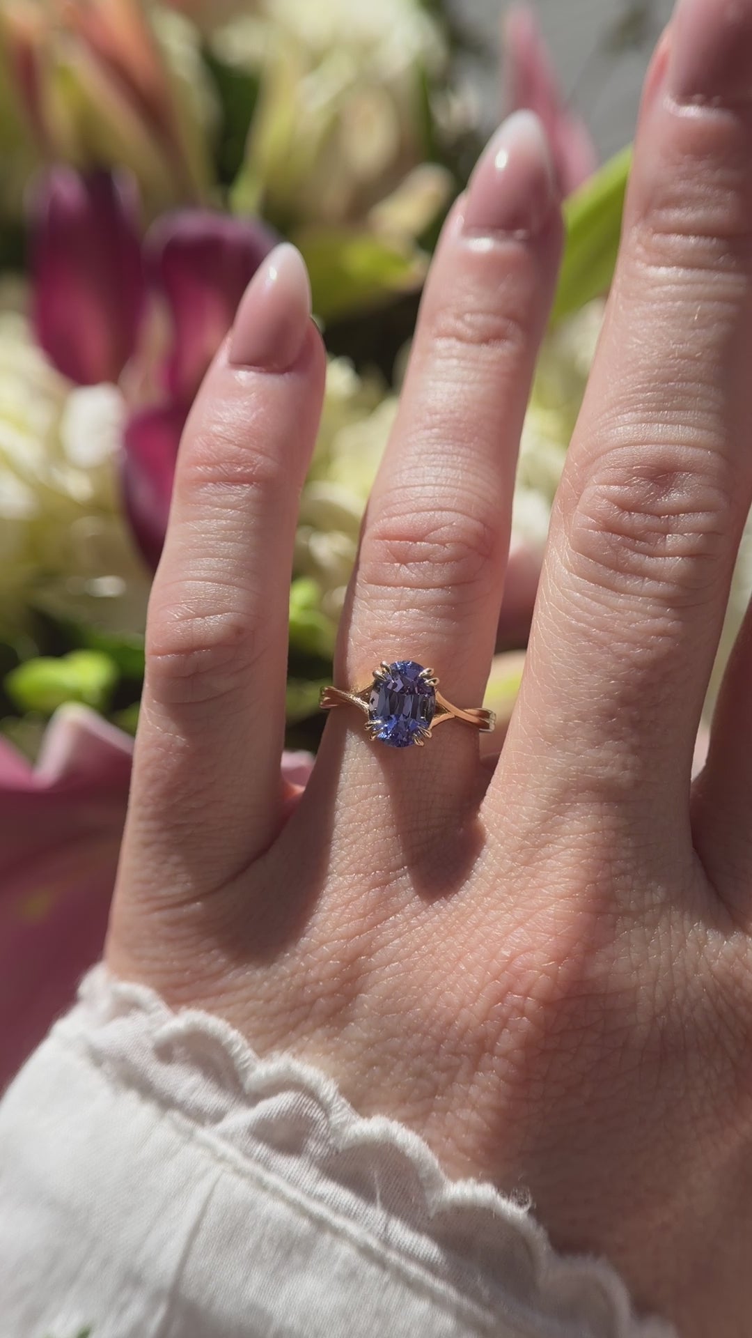 The Fates Ring | 2.23 CT Oval Tanzanite