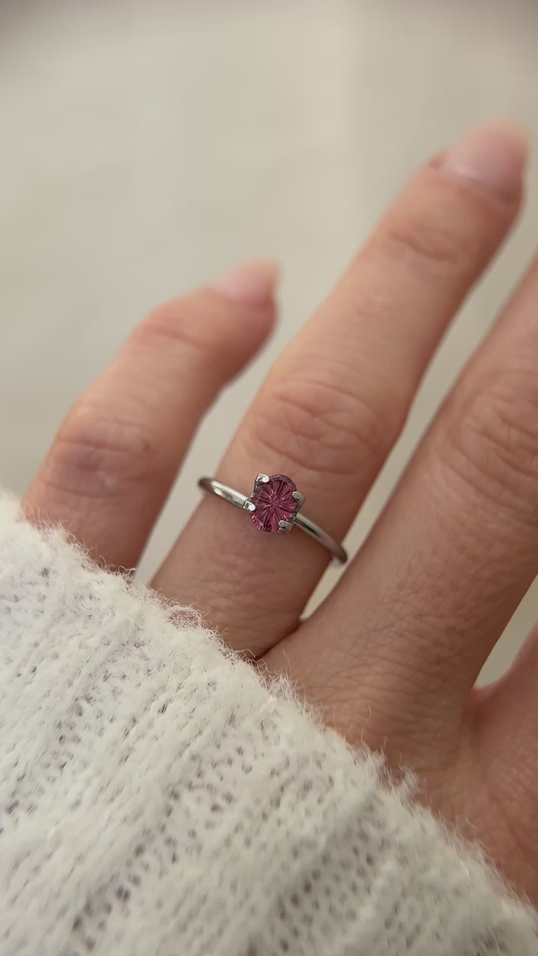 0.75 CT Oval Starbrite™ Cut Pink Sapphire