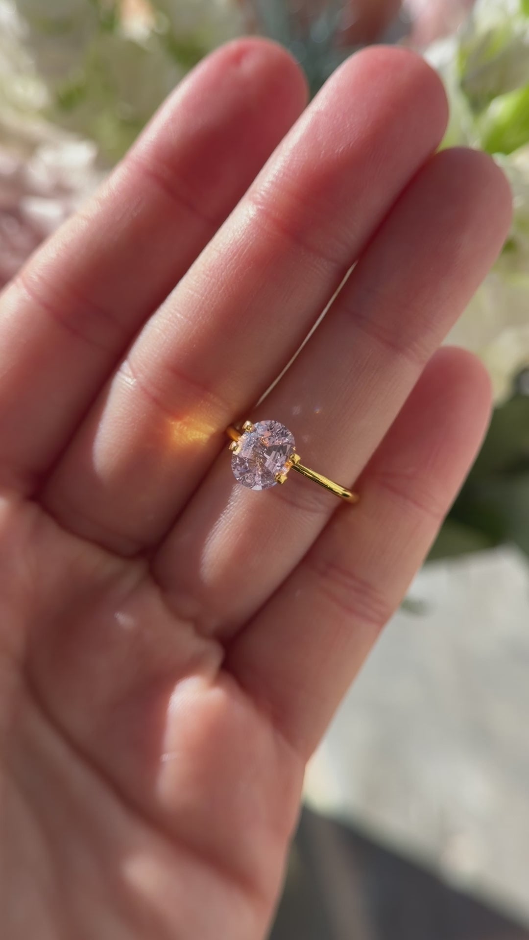 2.24 CT Oval Light Purple Sapphire