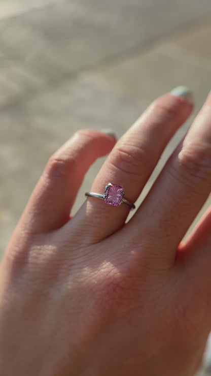 1.67 CT Rectangular Starbrite™ Cut Pink Sapphire