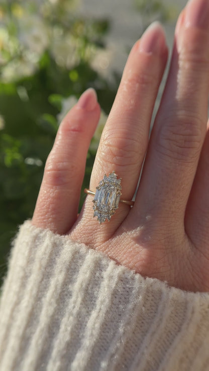 The Georgia Ring | 2 CT Crisscut Cushion Diamond