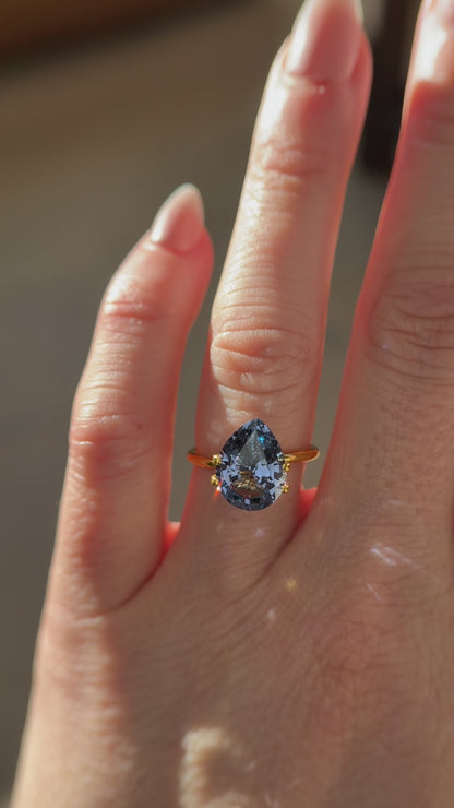 4.6 CT Pear Cut Blue Spinel