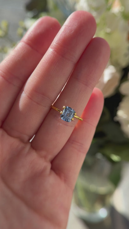 1.82 CT Cushion Blue Sapphire