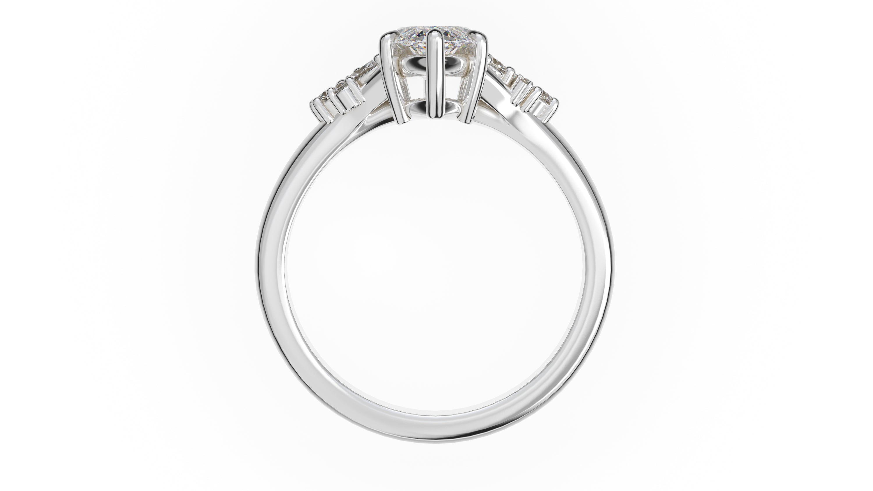 The Lyria Ring | Marquise | Setting Only - Lavender Creek Gems 