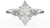 The Lyria Ring | Marquise | Setting Only - Lavender Creek Gems 