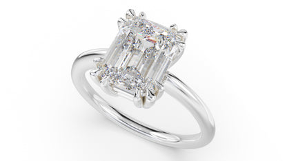 The Thalassa Ring | Emerald Cut - Lavender Creek Gems 