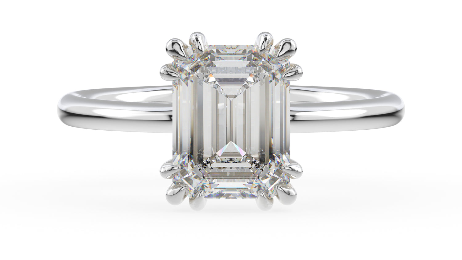 The Thalassa Ring | Emerald Cut - Lavender Creek Gems 