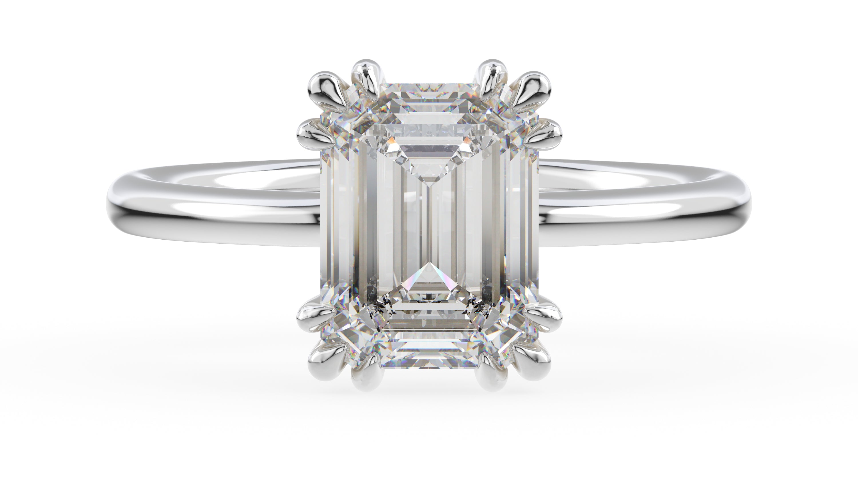 The Thalassa Ring | Emerald Cut - Lavender Creek Gems 