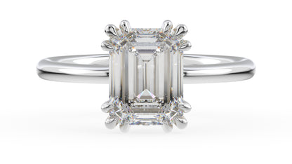 The Thalassa Ring | Emerald Cut - Lavender Creek Gems 