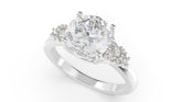 The Lyria Ring | Round | Setting Only - Lavender Creek Gems 