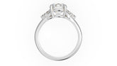 The Lyria Ring | Round | Setting Only - Lavender Creek Gems 