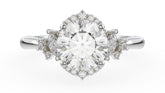 The Naevia Ring | Round | Setting Only - Lavender Creek Gems 