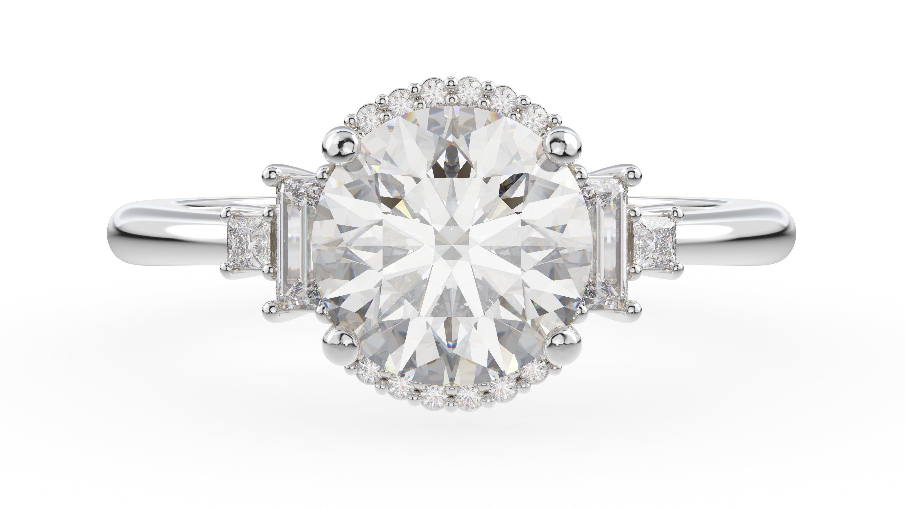 The Sura Ring | Round | Setting Only - Lavender Creek Gems 
