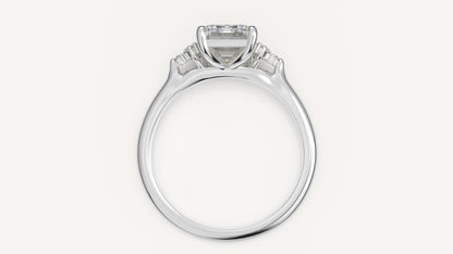 The Maren Ring | Emerald Cut | Setting Only