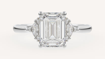 The Maren Ring | Emerald Cut | Setting Only