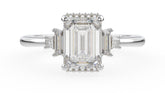 The Sura Ring | Emerald Cut | Setting Only - Lavender Creek Gems 