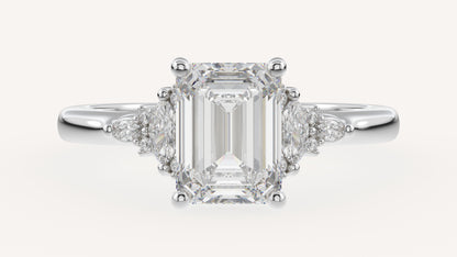 The Low Maeve Ring | Emerald Cut | Setting Only