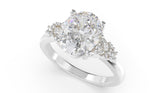 The Lyria Ring | Oval | Setting Only - Lavender Creek Gems 