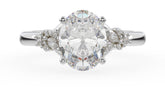 The Lyria Ring | Oval | Setting Only - Lavender Creek Gems 