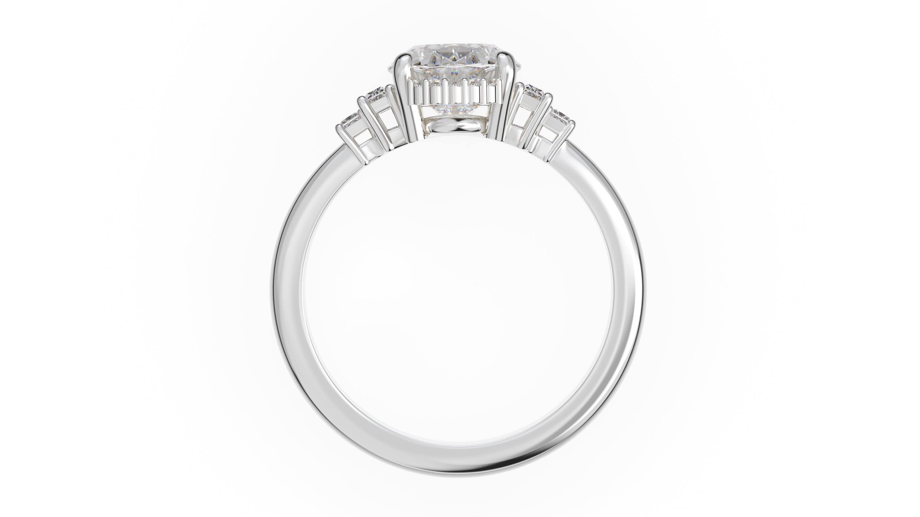 The Sura Ring | Oval | Setting Only - Lavender Creek Gems 