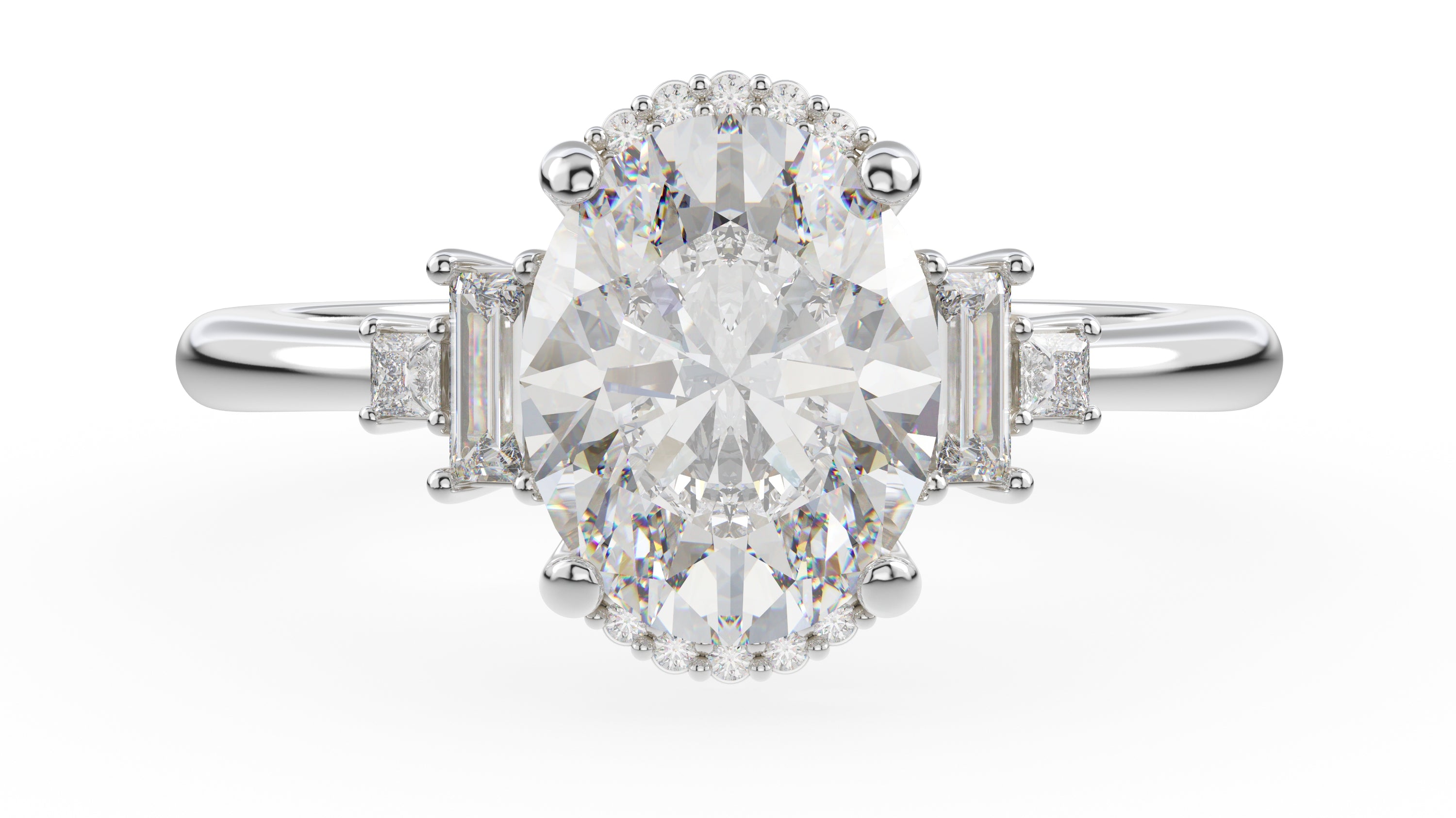 The Sura Ring | Oval | Setting Only - Lavender Creek Gems 