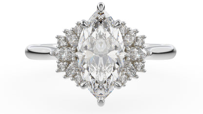 The Ambrosia Ring | Marquise | Setting Only