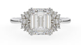 The Ambrosia Ring | Emerald Cut | Setting Only - Lavender Creek Gems 