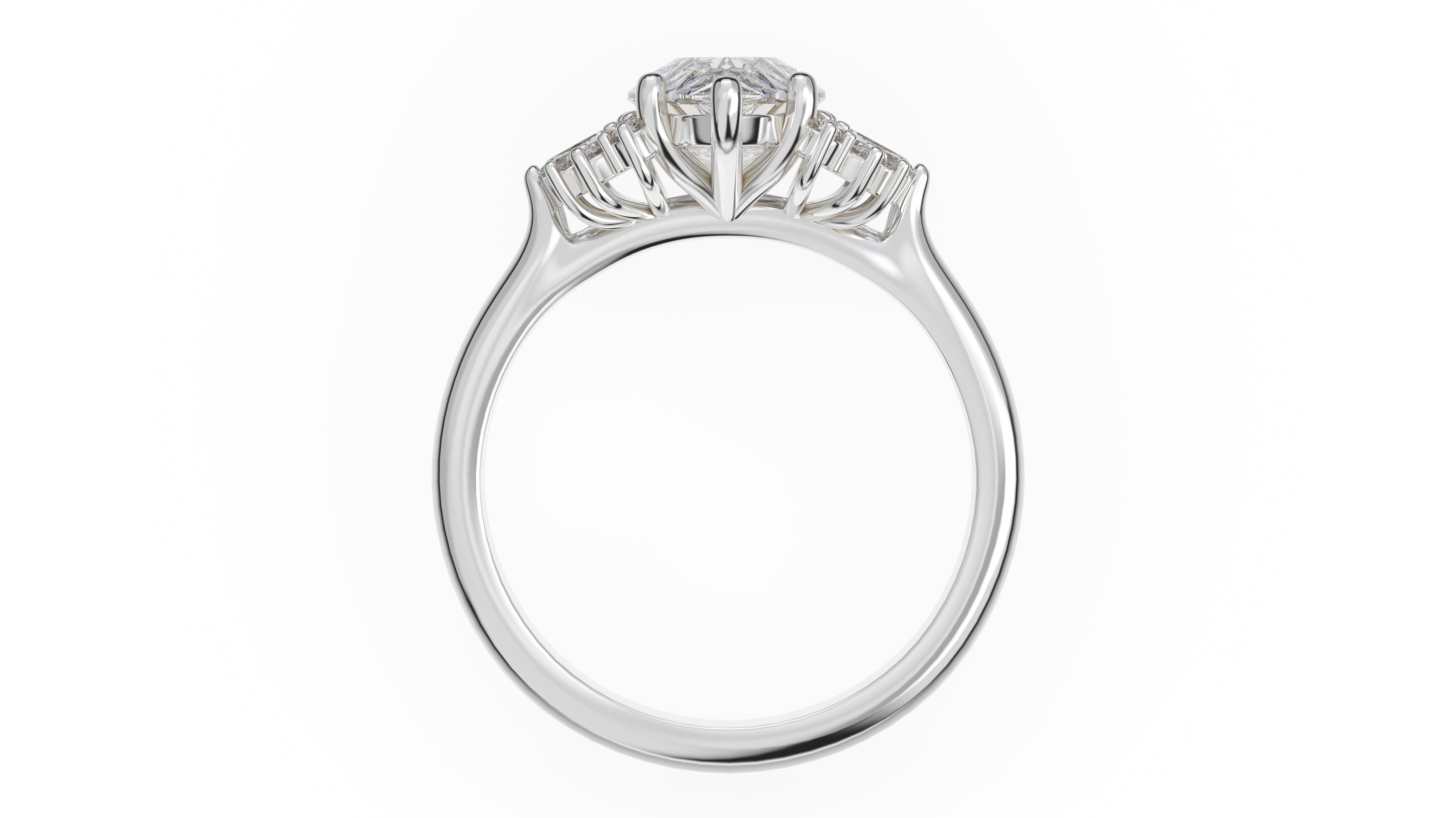 The Ambrosia Ring | Pear | Setting Only - Lavender Creek Gems 