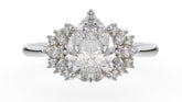 The Ambrosia Ring | Pear | Setting Only - Lavender Creek Gems 