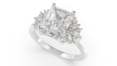The Ambrosia Ring | Radiant | Setting Only - Lavender Creek Gems 