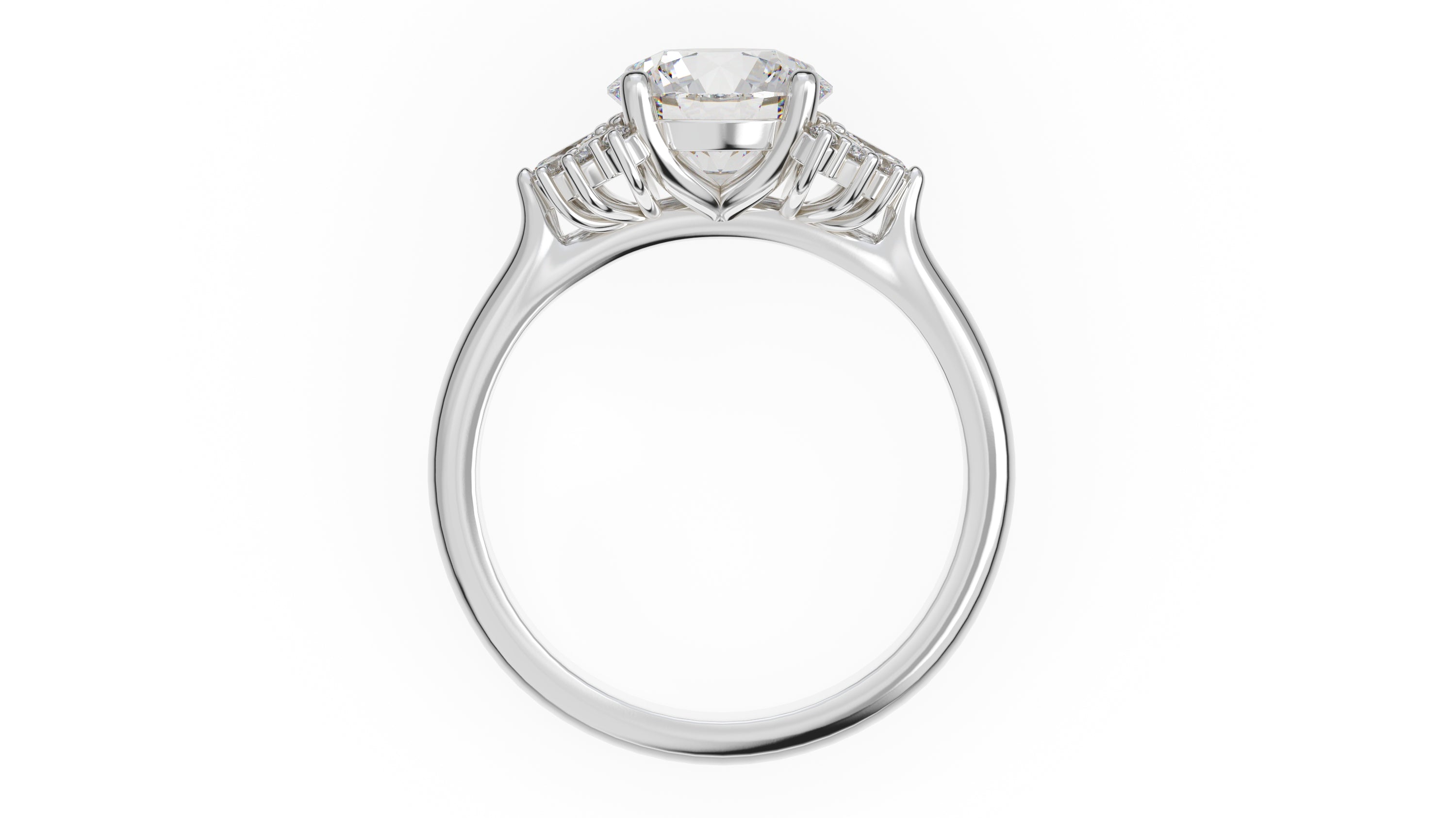 The Ambrosia Ring | Round | Setting Only - Lavender Creek Gems 