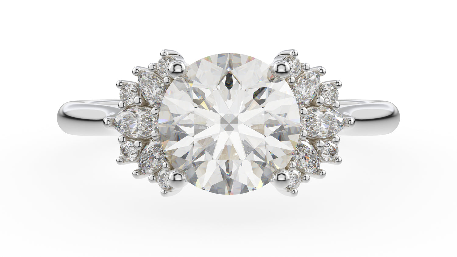 The Ambrosia Ring | Round | Setting Only - Lavender Creek Gems 