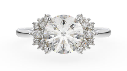 The Ambrosia Ring | Round | Setting Only - Lavender Creek Gems 