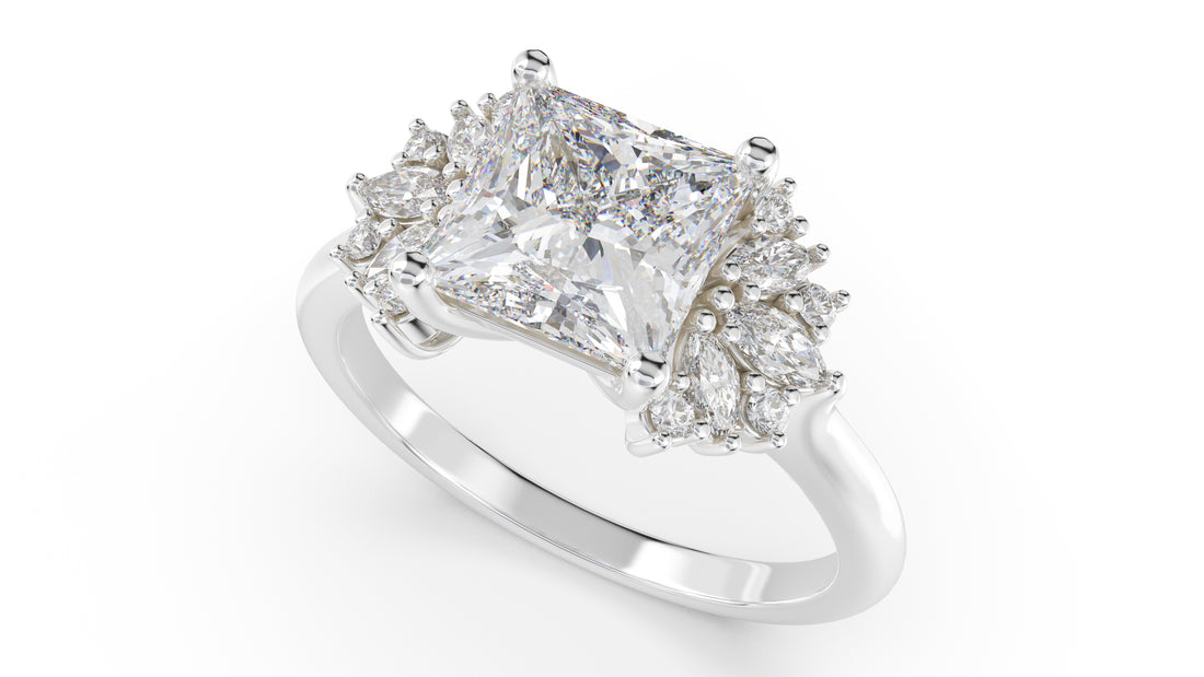 The Ambrosia Ring | Princess | Setting Only - Lavender Creek Gems 
