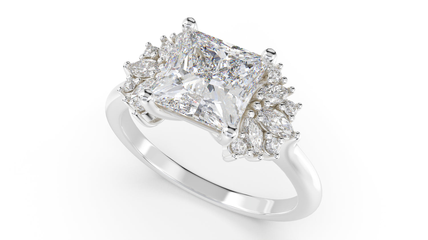 The Ambrosia Ring | Princess | Setting Only - Lavender Creek Gems 