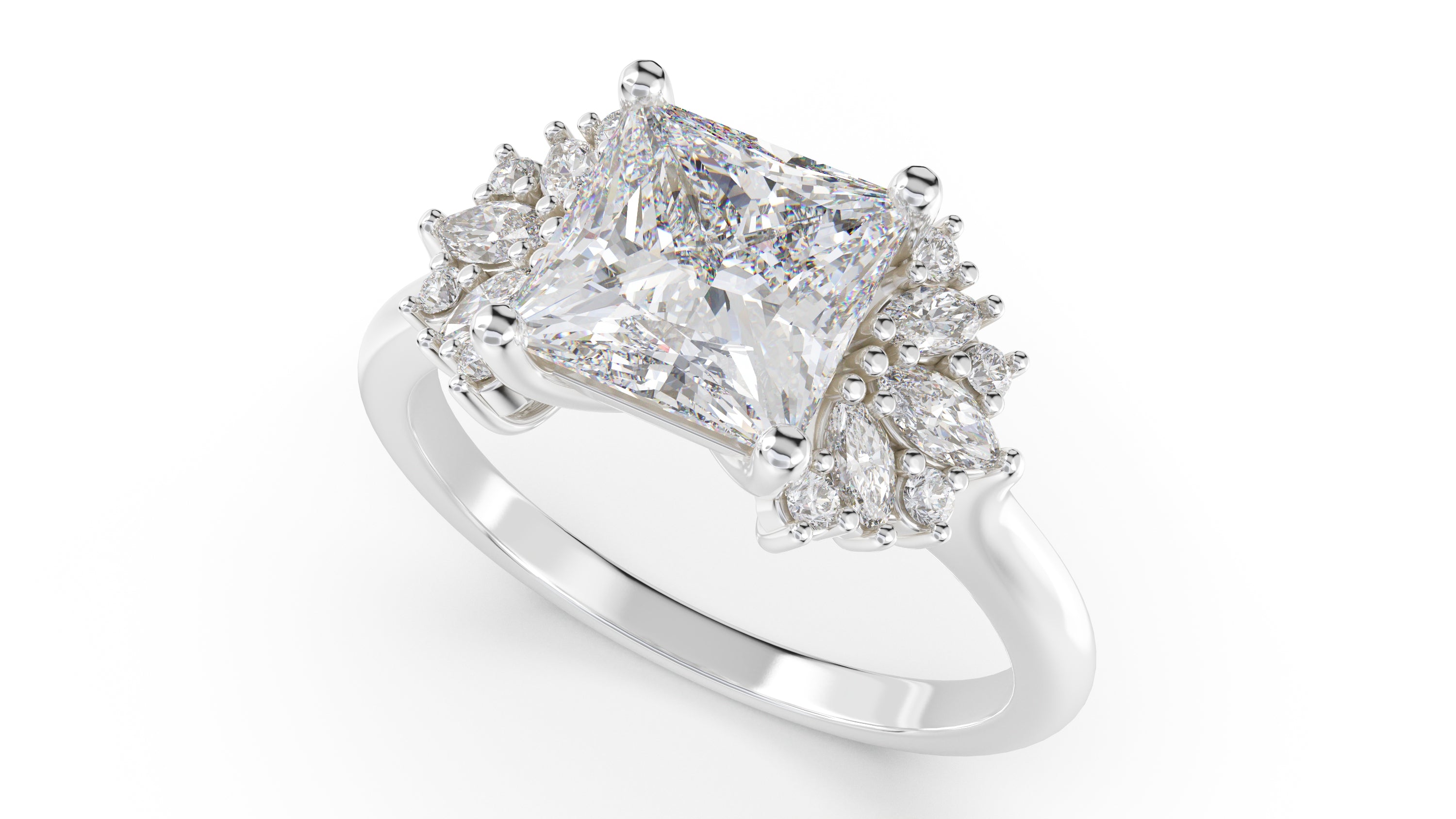 The Ambrosia Ring | Princess | Setting Only - Lavender Creek Gems 