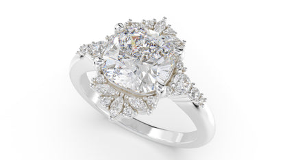 The Comtesse Ring | Cushion | Setting Only - Lavender Creek Gems 