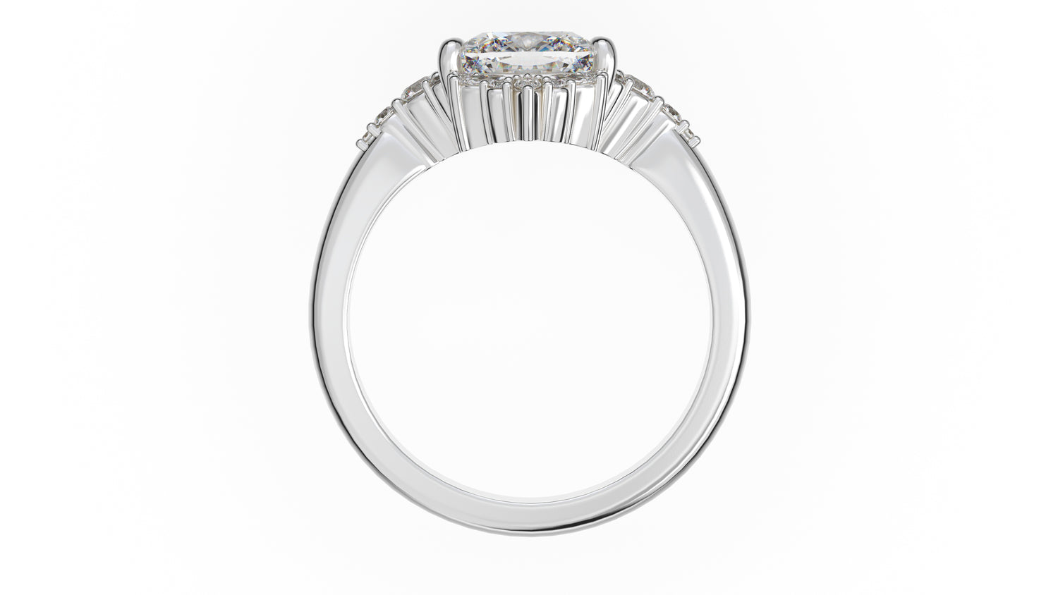 The Comtesse Ring | Cushion | Setting Only - Lavender Creek Gems 