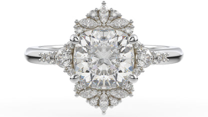 The Comtesse Ring | Cushion | Setting Only - Lavender Creek Gems 